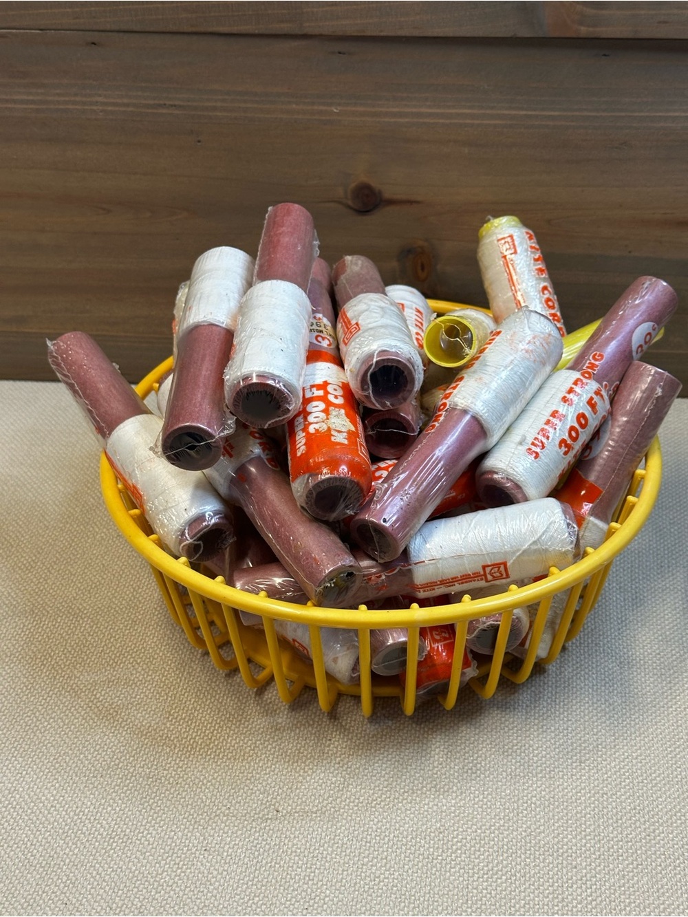 Vintage Stanbel Kite Cord 300 Ft NOS Lot of 30 Spools 39¢ 1970s Kite String